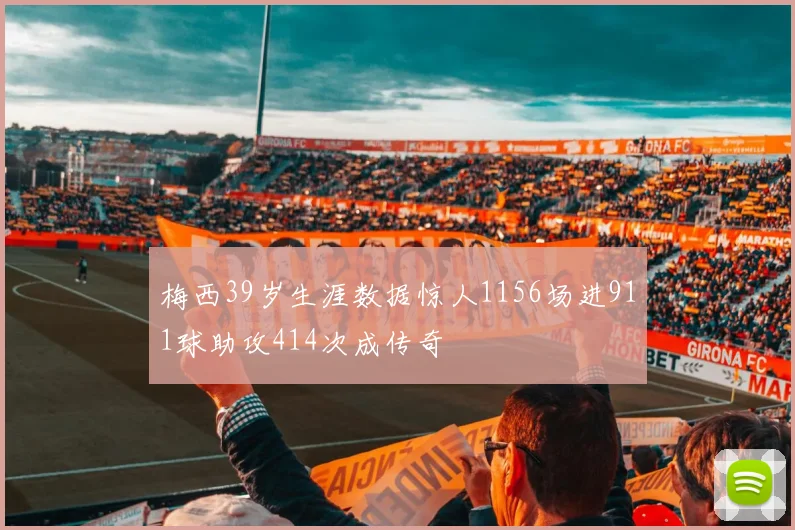 梅西39岁生涯数据惊人1156场进911球助攻414次成传奇
